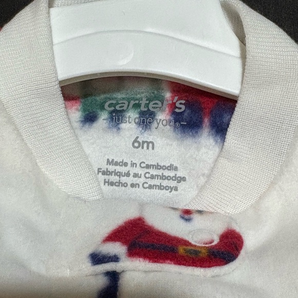 Carter's Red and Green Santa Train One Piece - Picture 3 of 4